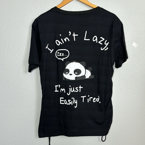 2X On Fire Top. I’m not lazy - Panda bear - Picture 1 of 7